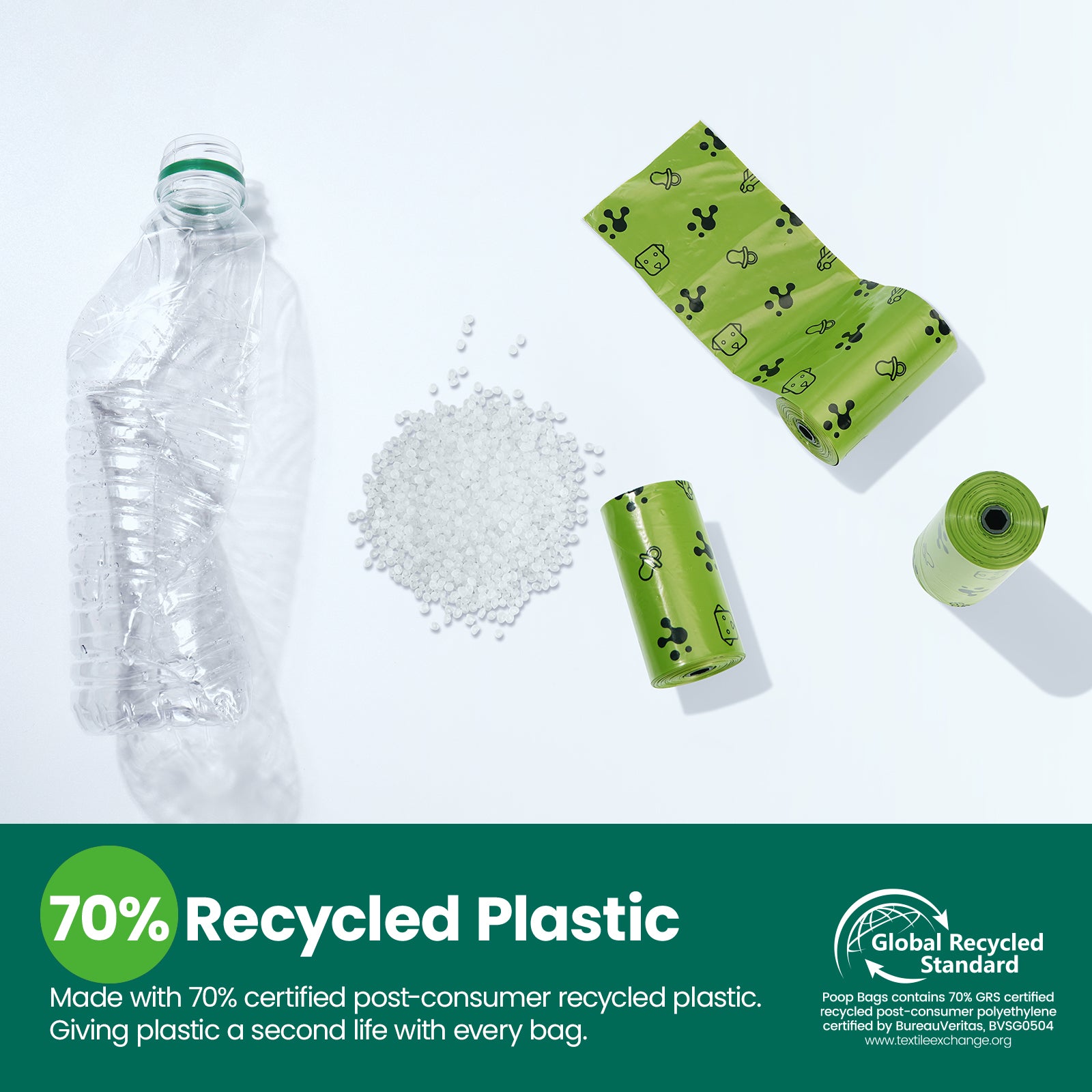 PawView Dog dunduns-sac à déchets Extra épais fort 100% étanche, parfumé à la lavande contrôle des odeurs fortes