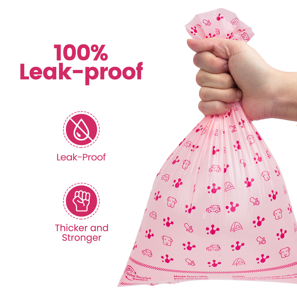 PawView Dog dunduns-sac à déchets Extra épais fort 100% étanche, parfumé à la lavande contrôle des odeurs fortes